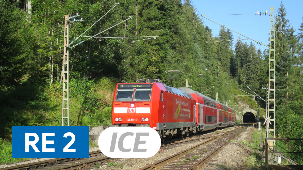 Schwarzwaldbahn RE 2 ICE